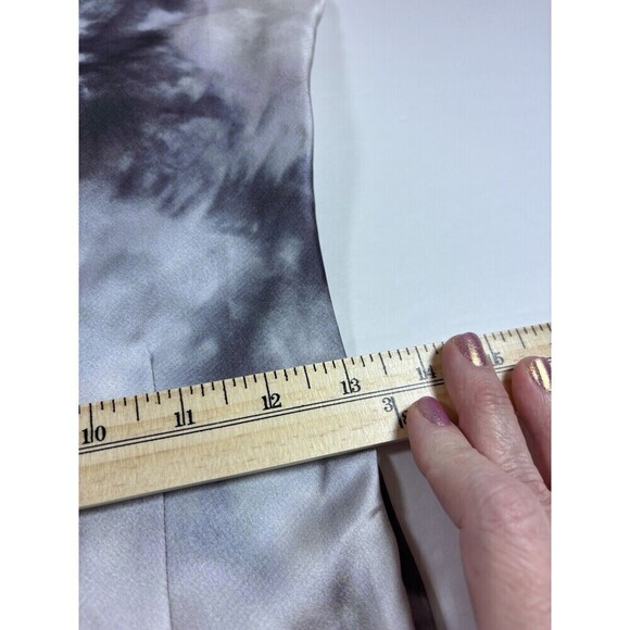 Superdown Krystal Slip Dress Grey White Tie Dye Small Adjustable Straps - Picture 9 of 16